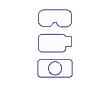 AR / VR /Video Courses & Content icon